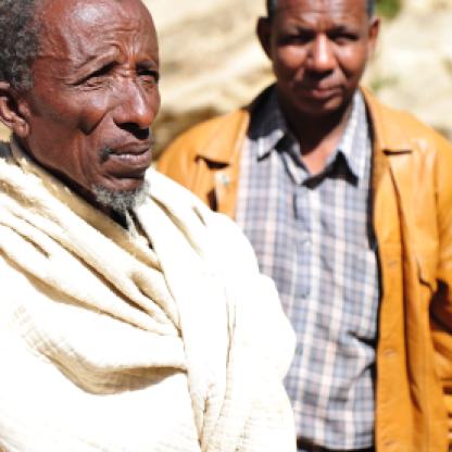 Elders in a village in Ethiopia