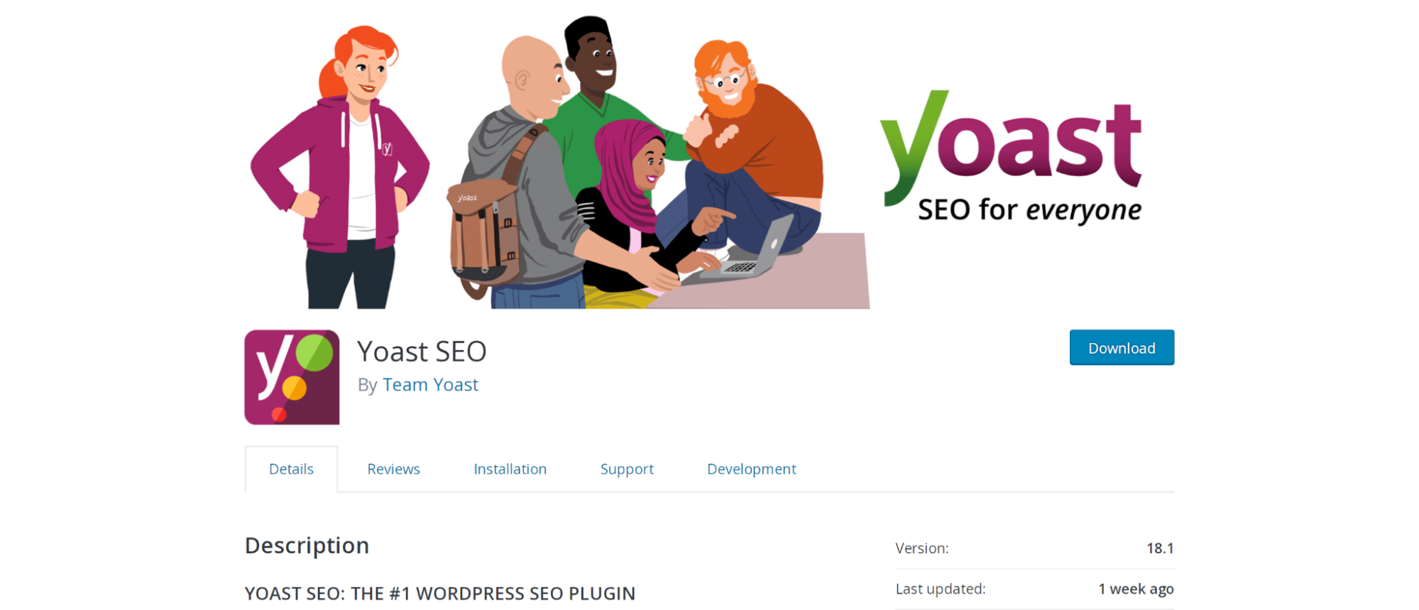 Yoast SEO image with the tagline "SEO for everyone"