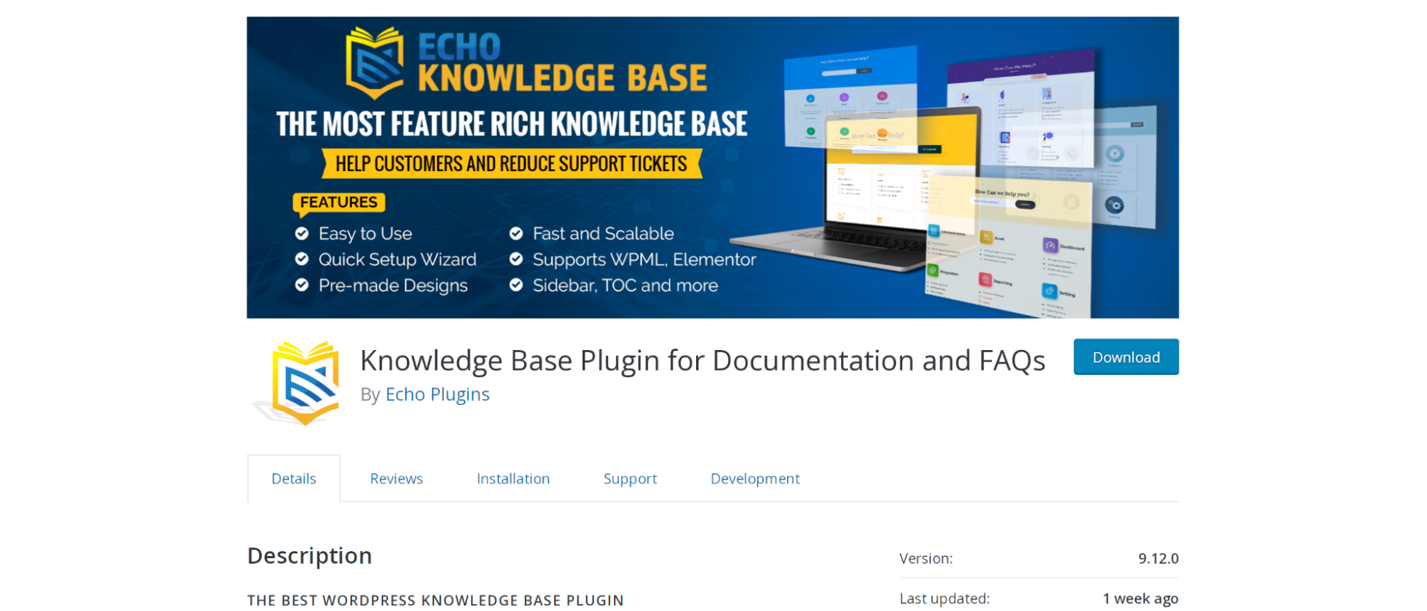 Echo Knowledge Base plugin page