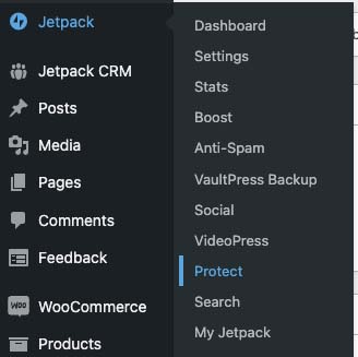 Jetpack via WordPress Dashboard